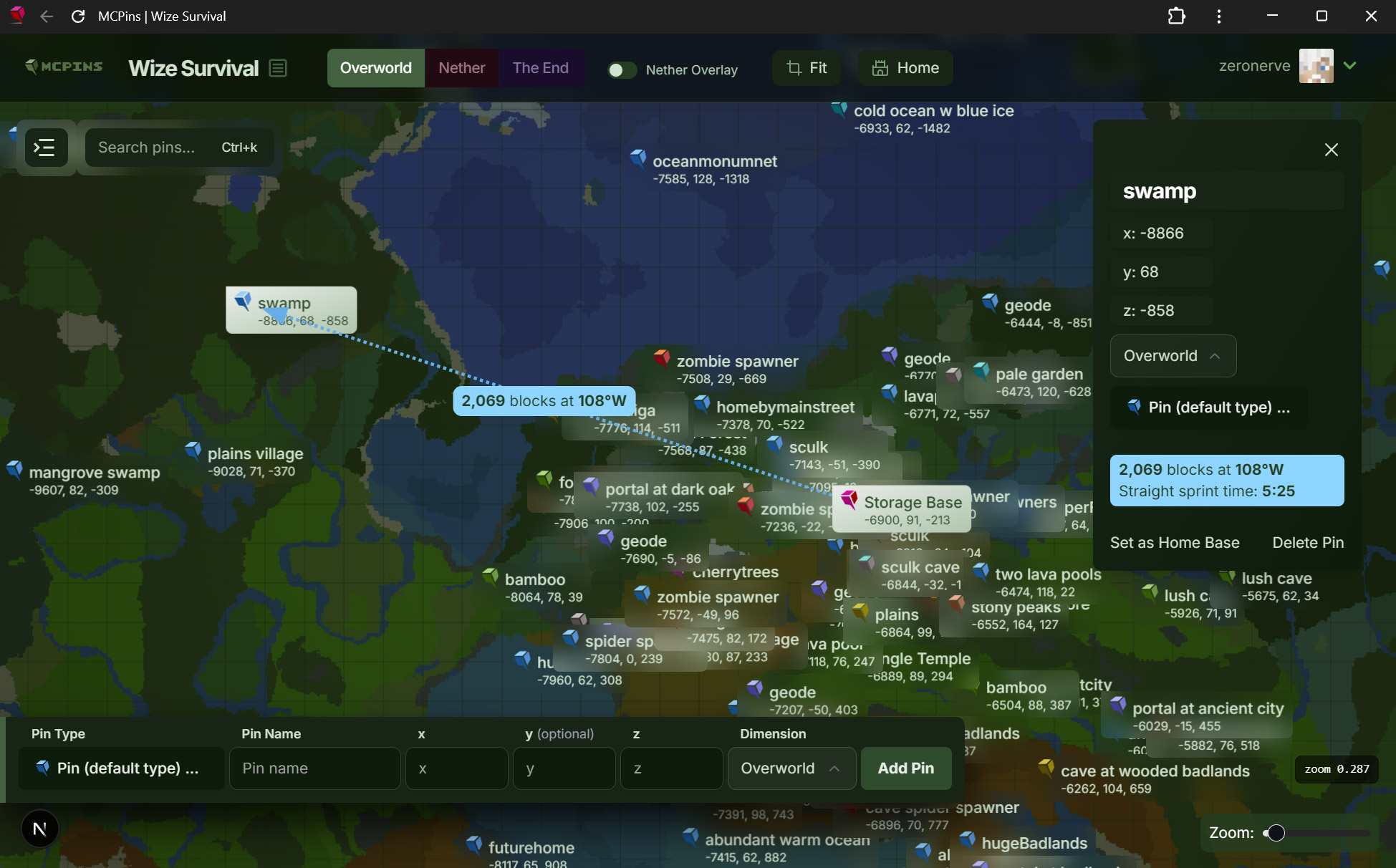 MCPins biome preview